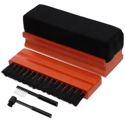 Wooden Handle Vinyls Record Brush Ergonomic Design Reduces Hand Fatigue