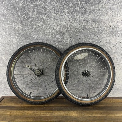 Vintage BMX Bike Wheel Set 20 CMC Heavy Duty Rim KK Hub Shimano Coaster 70s  80s