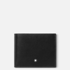Portafoglio Montblanc Meisterstück Con Portamonete 198315 Wallet Pelle Nera 10cc