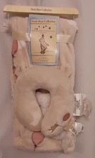 New Pooh-Bear-Collection Baby Blanket 30"x40" Neck Pillow Gift Set