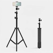 63" Extendable Tripod Stand 360 Ball Head Remote Phone Camera Compact Holder