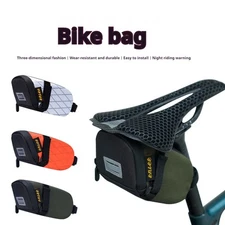 ENLEE Bicycle Saddle Bag Reflective MTB Road Bike Seat Foldable Storage Panniers