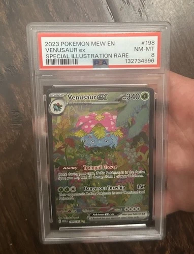 Pokemon 151 Venusaur ex SIR Special Illustration Rare 198/165 EN PSA 8 REGRADE ?