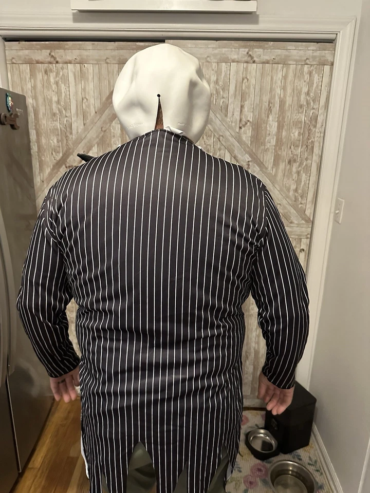 Disney Adult L XL Jack Skellington Halloween Costume Nightmare Before Christmas - Image 3 of 4