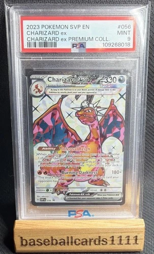 Pokemon SVP Scarlet & Violet Charizard ex 056 Premium Coll. Promo PSA 9 MINT