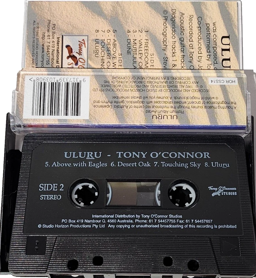 Uluru by Tony O'Connor (Cassette, 1992) Studio Horizon Productions  Pre-Owned Foto 3 de 3