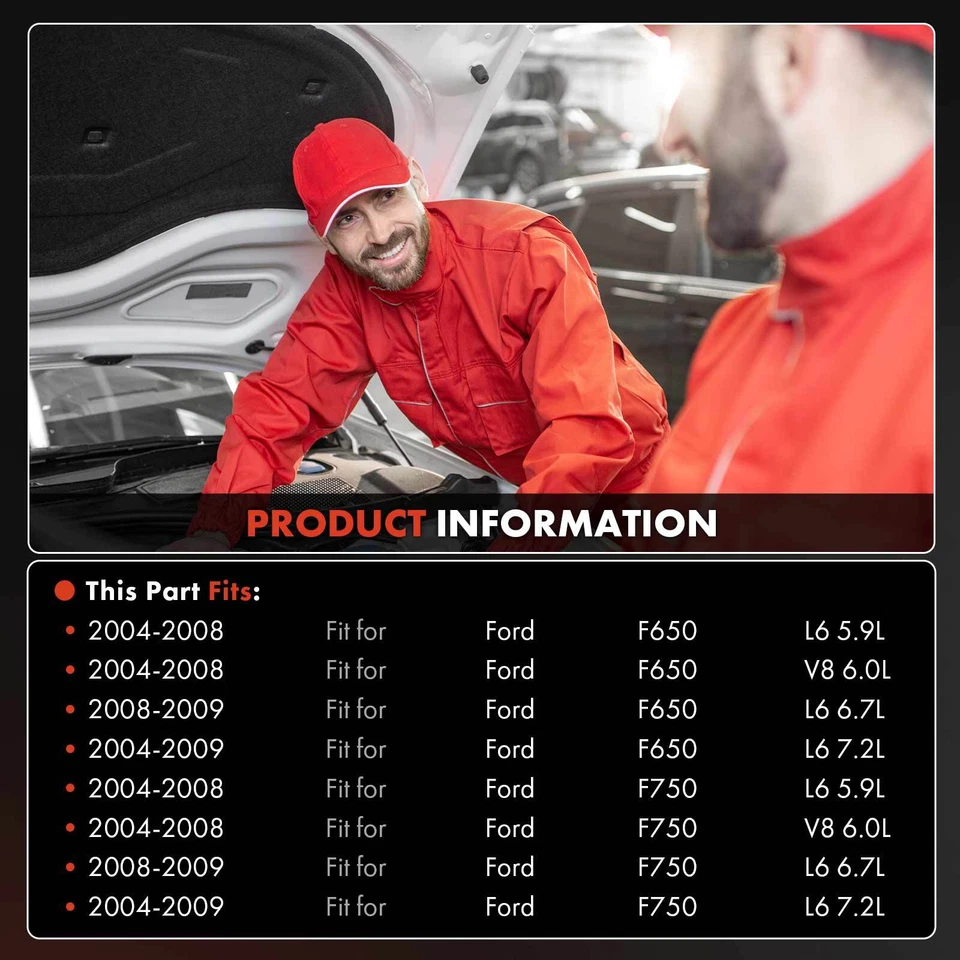 Новый компрессор переменного тока со сцеплением для Ford F-650 2004 2005 2006-2009 F-750 2004-2009 - Изображение 2 из 4