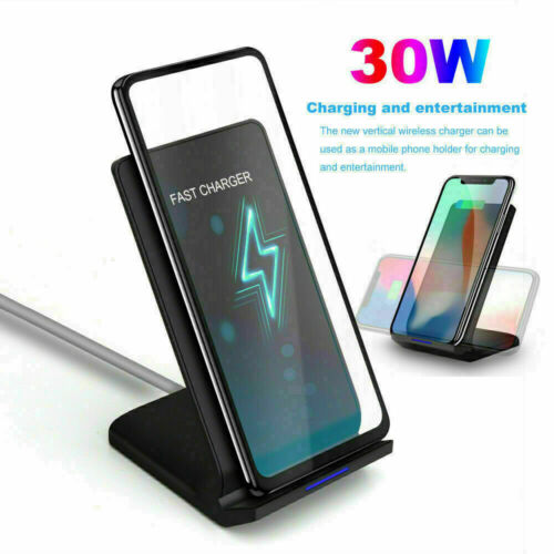30W Fast Wireless Charger Stand Dock For Apple iPhone 15 14 13 12 Samsung S23+ - Picture 2 of 16