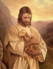 Ceramic Tile Mural Kitchen Backsplash - Lost Lamb - Christ - Religious