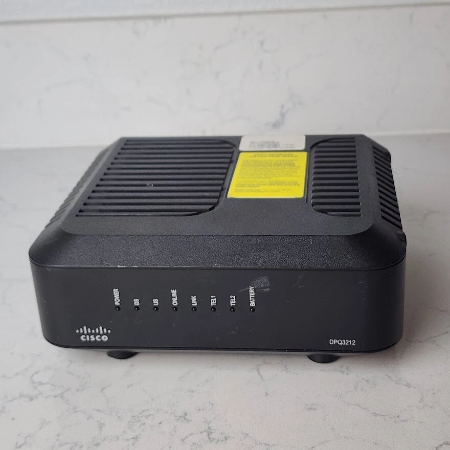Cisco DPQ3212 Cable Modem w Embedded Digital Voice Adapter-Power Cord - Image 2 of 4