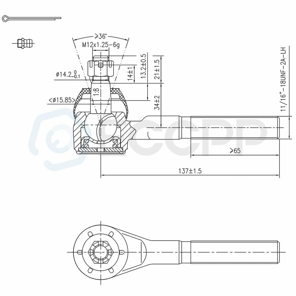Kit completo de suspensión delantera de 11 piezas para Jeep Grand Cherokee 1993-1996 1997 1998 Foto 3 de 4
