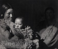 1935 Original TIBET MOTHER & CHILD Baby By CARTER D. HOLTON Photo Art 11x14