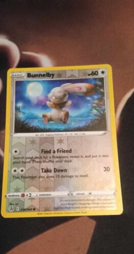 Pokémon JCG Bunnelby Fusion Strike 214/264 Reverse Holo Common-NEUF - Photo 1/2