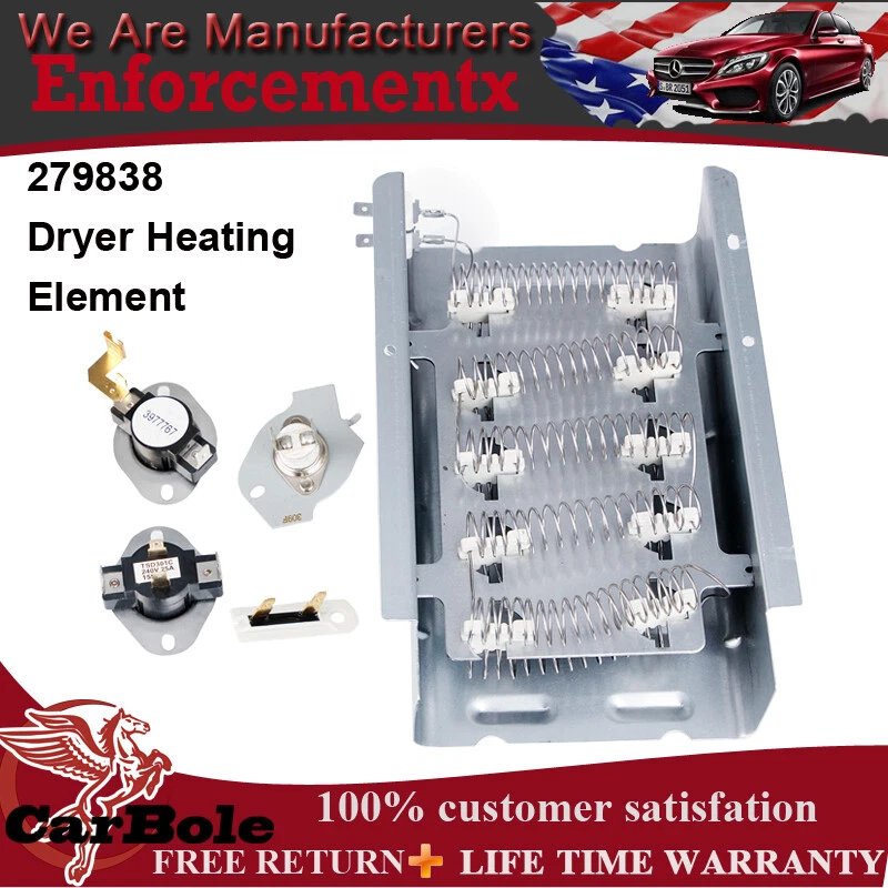 279838 Dryer Heating Element for Whirlpool AP3094254 PS334313 