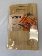 ^ LexiHome Bamboo Cutting Board Set ECO Friendly 3 Pc Set Kitchen Essentials NEW