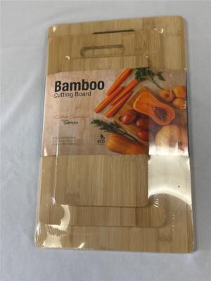 ^ LexiHome Bamboo Cutting Board Set ECO Friendly 3 Pc Set Kitchen Essentials NEW