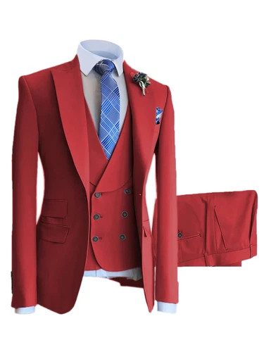 Men’s Suit 3 Piece White Meeting Party Wedding Business Formal Occasions - Picture 17 of 44