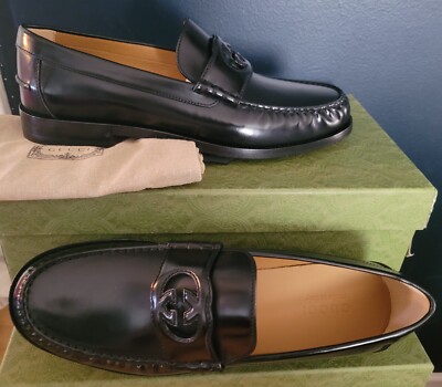 Authentic Gucci Men’s Interlocking G loafers size 6.5 G s-l400.jpg main image 3