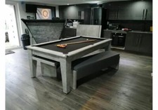 New 7ft Italian Grey Cheltenham Diner Slate Pool Dining Table | *HomePoolTables*