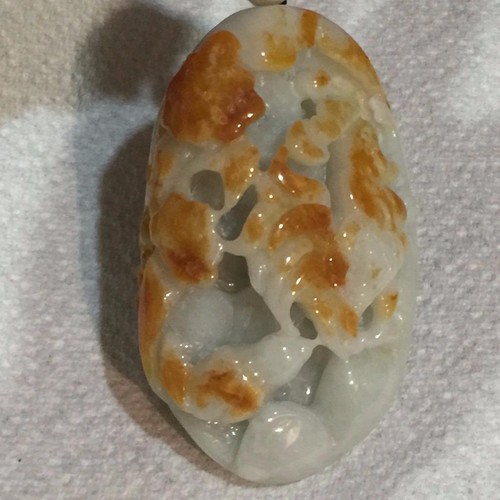 Ciondolo statua gallo giada giadeite grado A certificato 100% naturale vintage #P926 - Foto 7 di 10