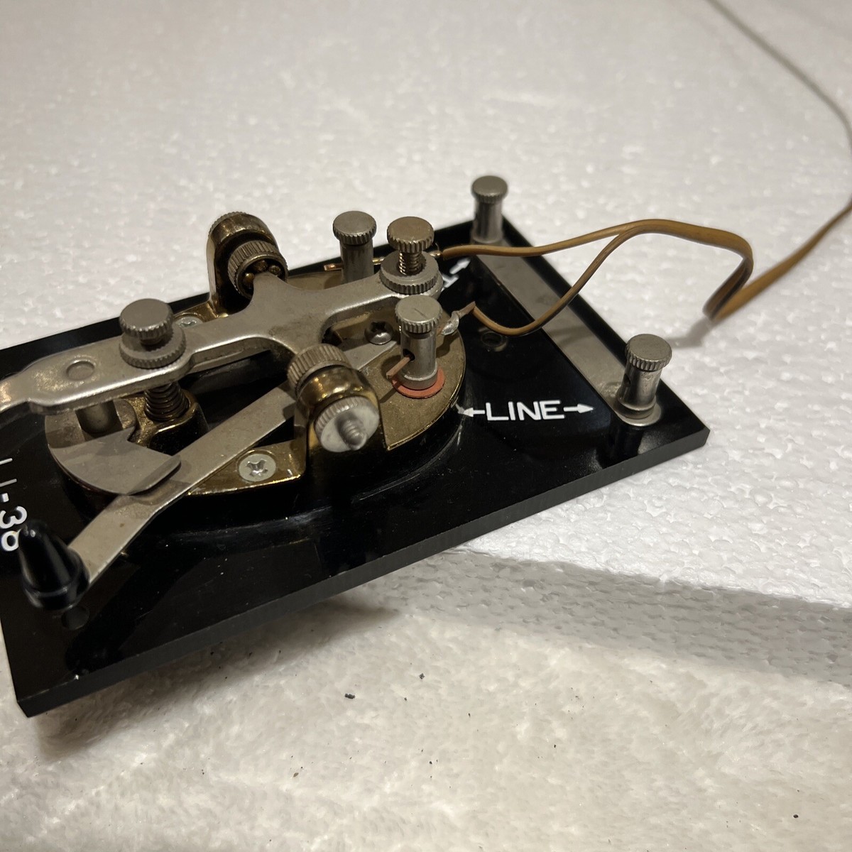 Clapp Eastham Morse Code Telegraph Diaphragm 6x3" - Tuner/Pare-foudre ? - Occasion