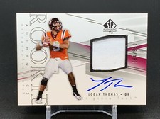 LOGAN THOMAS RC AUTO JERSEY PATCH RELIC #184/550~2014 SP AUTHENTIC REDSKINS FIRE