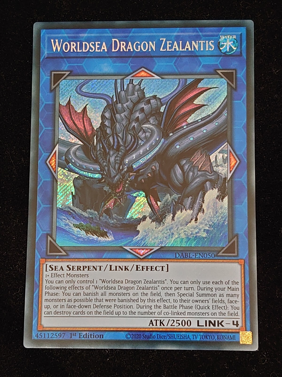Yugioh Blizzard Dragon Worldsea Dragon Zealantis RA04-EN082