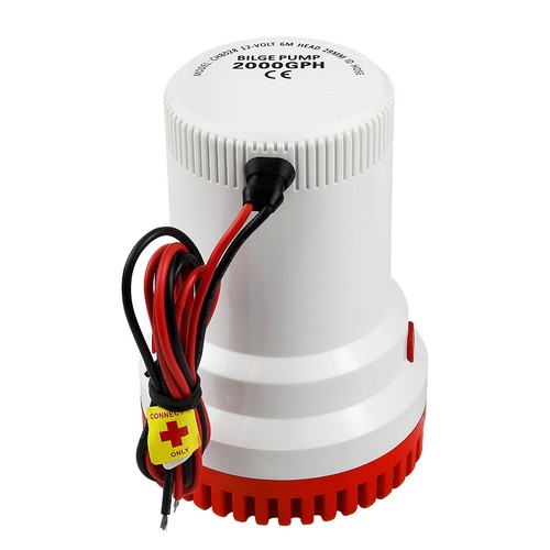 2000GPH Bilge Boat Marine Water Pump 12V Submersible Plumbing Electric Pumps - Picture 5 of 13