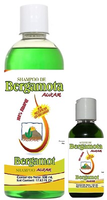 Bergamot Shampoo AUKAR 500ml plus Bergamot Oil Aukar 120ml 100% Orginal DEALERS