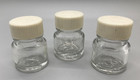 Three Vintage Glass Bottles with Lids - SWS Marks - Dental Supplies — photo 2
