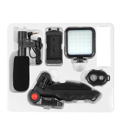 Smartphone-Vlogging-Kit, mit Telefonclip, 1/4-Schraube, tragbar, mit Stativ,