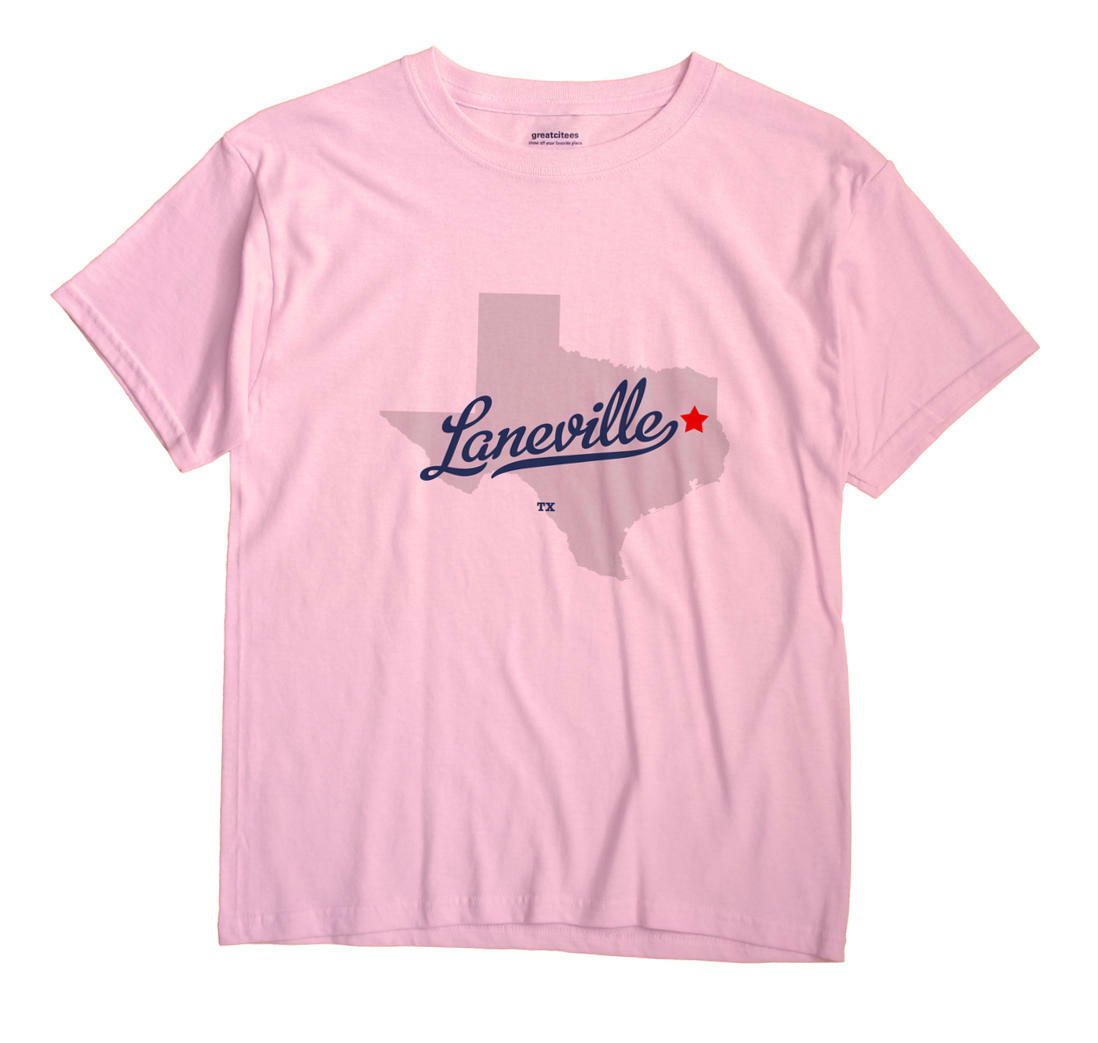 Laneville Texas TX TShirt MAP eBay