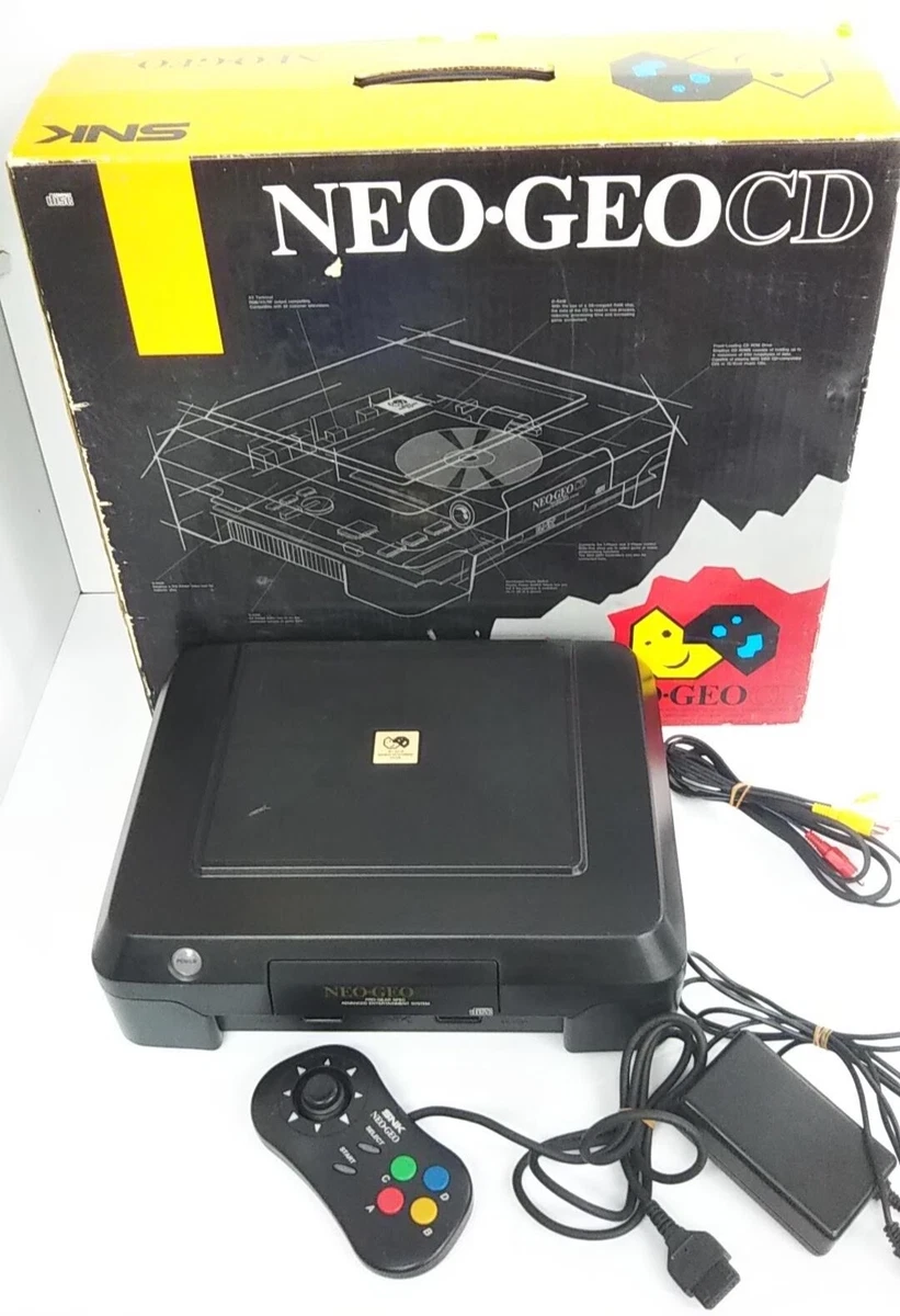 NEO GEO CD Front Loading Console SNK Neogeo Boxed Japanese System bundle