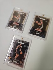 Victor Wembanyama Rookie card SET of 3 Panini Prizm #136 & two Monopoly #81 's