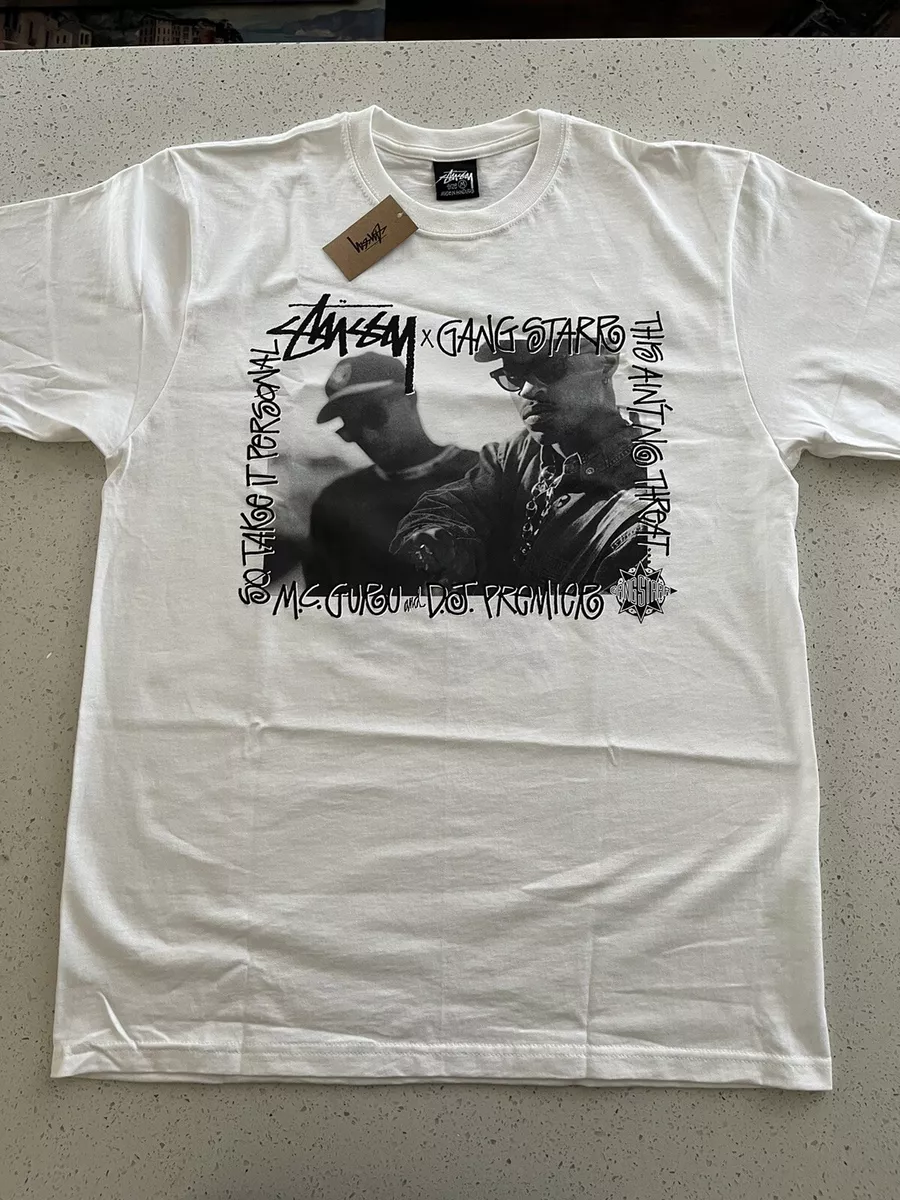 Stussy Gang starr Take it personal White