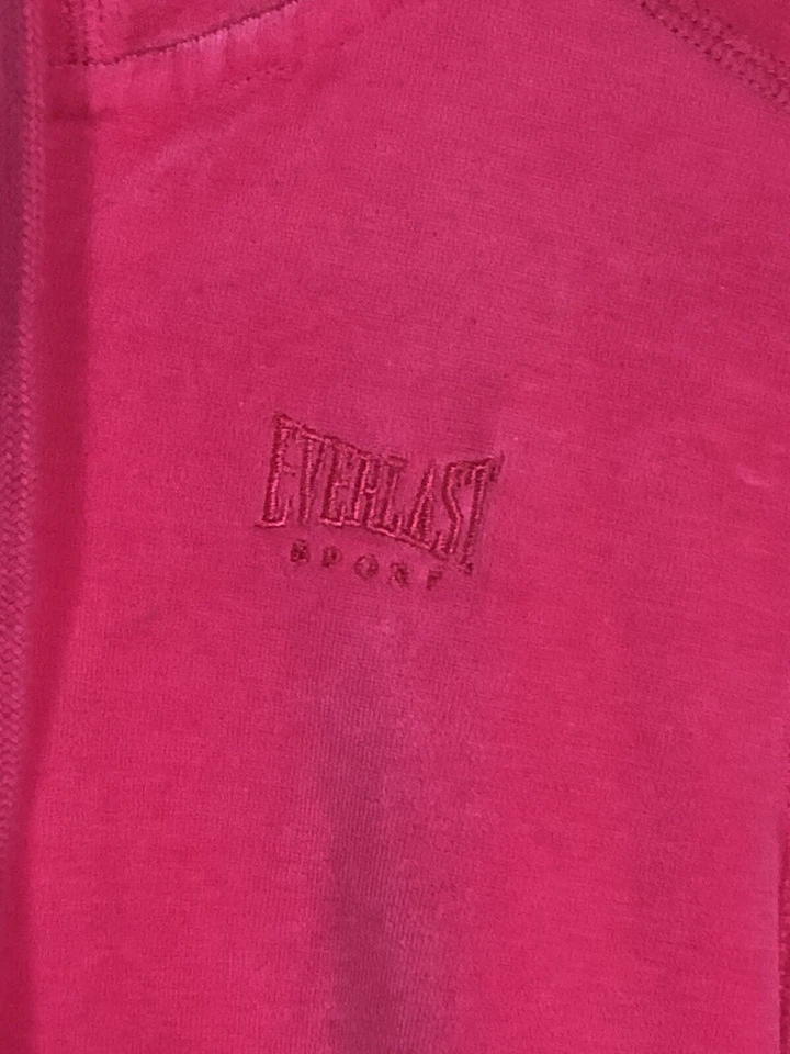 Everlast Sport Hot Rosa Fucsia Cremallera Completa Terciopelo Sudadera con Capucha Bling Talla Pequeña Foto 2 de 4