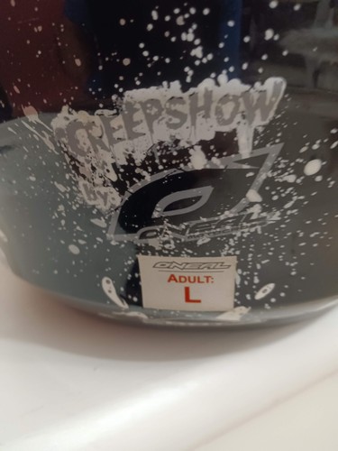 Oneal helmet Adult LG Ink Graphic Art Series 5 Motocross 4 Wheeler Creep Show - Picture 3 of 14