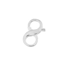 Sterling Silver Double Opening Infinity Lobster Clasp 8x16mm 99962