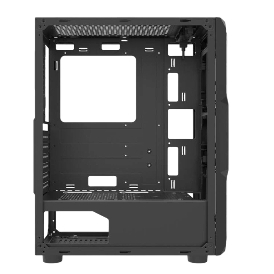 Gehäuse Gaming PC Computer Midi Tower ATX ITX M-ATX Acryl USB 3.0 Schwarz - Bild 3 von 4