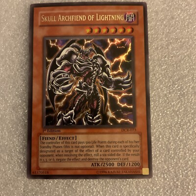 Skull Archfiend Of Lightning. DCR-073. 1st Edition. Ultra Rare. Yu