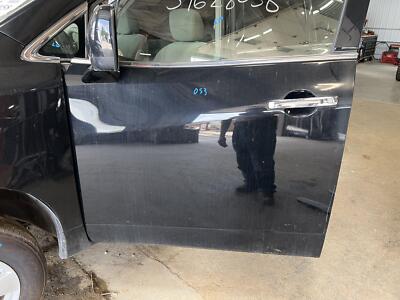11-17 NISSAN QUEST 4 DOOR DRIVER LEFT FRONT POWER DOOR SUPER BLACK KH3