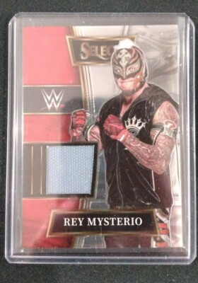 2022 Panini Select Rey Mysterio Wrestler Worn/Used Material Relic Raw Mint