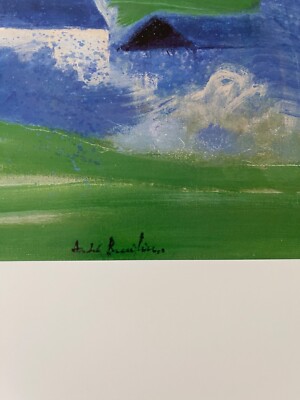 アンドレ・ブラジリエ ルーペーニュの夏　L'été à Loupeigne ANDRE BRASILIER,”LOUPEIGNE AU PRINTEMPS”, RARE AUTHENTIC 1999 ART