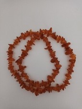  Bernsteinsplitter Bernsteinkette Halskette endlos ca 74 cm Vintage