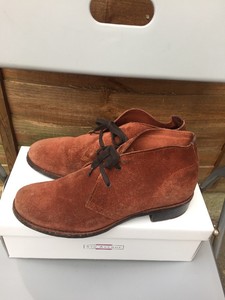 burnt orange ankle boots