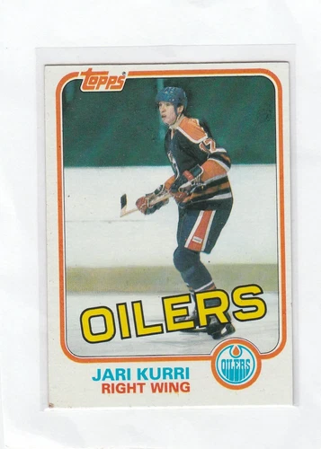 Jari Kurri Rookie 1981-82 Topps #18 rc hof