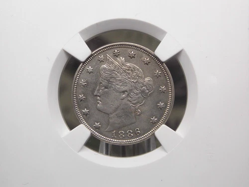 1886 Liberty Head "V" Nickel 5c NGC Unc Details #005 Uncirculated ECC&C, Inc.
