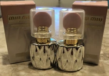 2X Miu Miu Fleur D'Argent Eau de Parfum EDP 0.25 oz / 7.5 ml. Mini NEW IN BOX