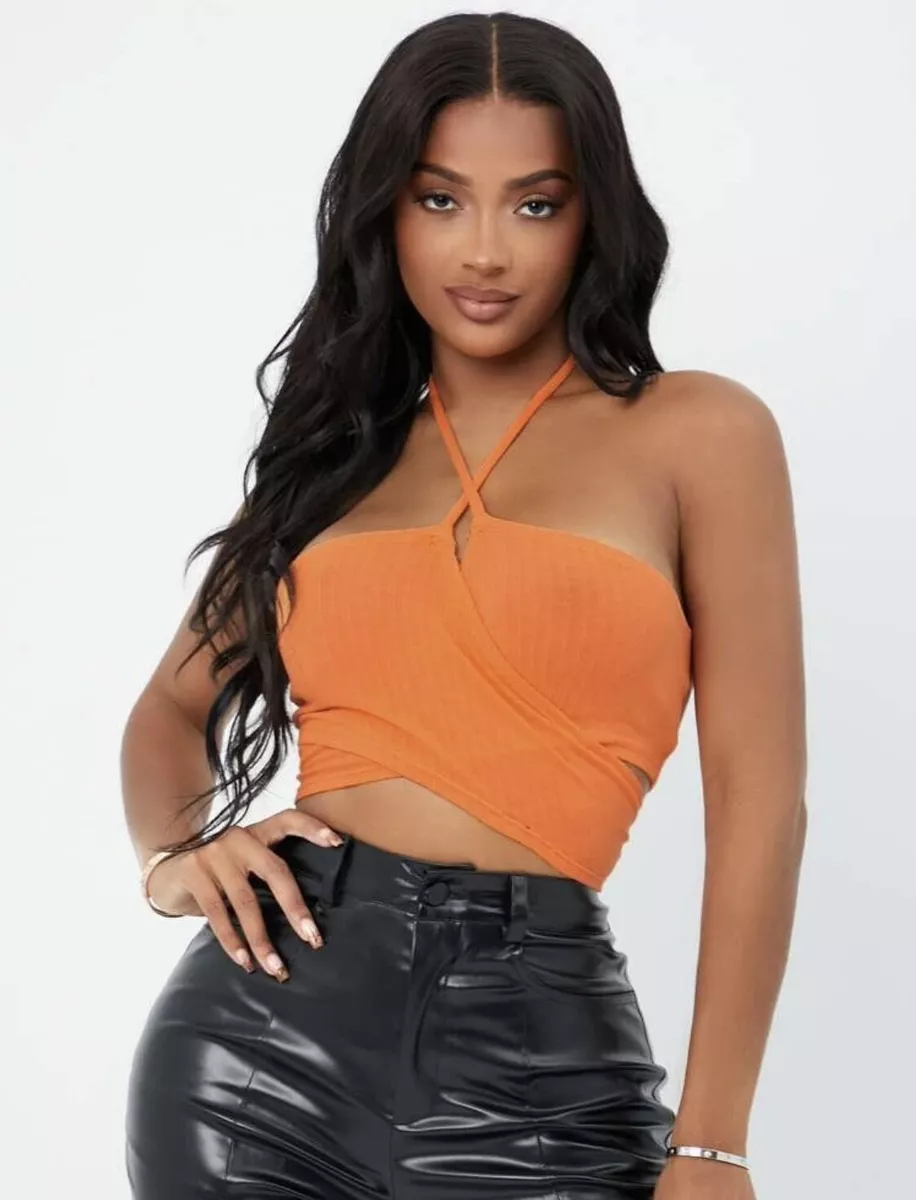 Cute halter tops sale