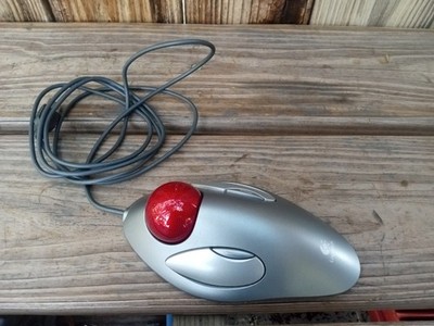Logitech T-BC21 Trackman Trackball USB Mouse Marble Ball Tested Working